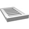 Ekena Millwork Vertical Surface Mount PVC Gable Vent: Functional, w/ 2"W x 2"P Brickmould Sill Frame, 12"W x 20"H GVPVE12X2003SF - alternate 4
